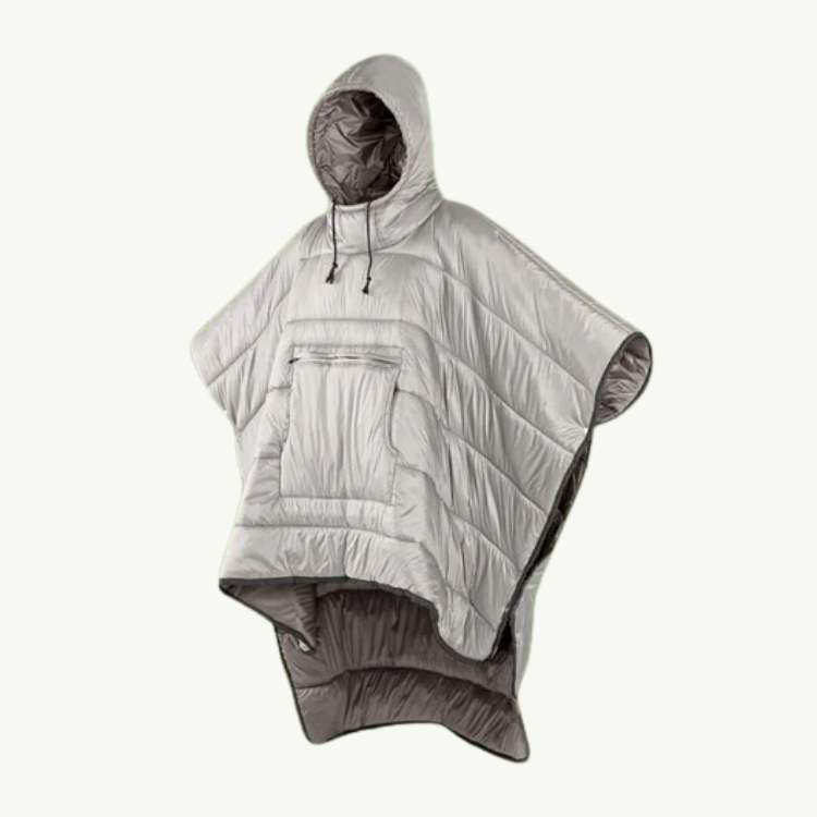 Outdoor-Poncho mit Fleece-Futter - Esilora