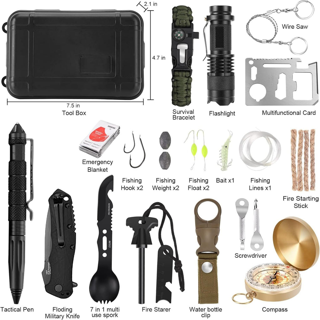 Survival Gear Kit for Outdoor Emergencies - Esilora