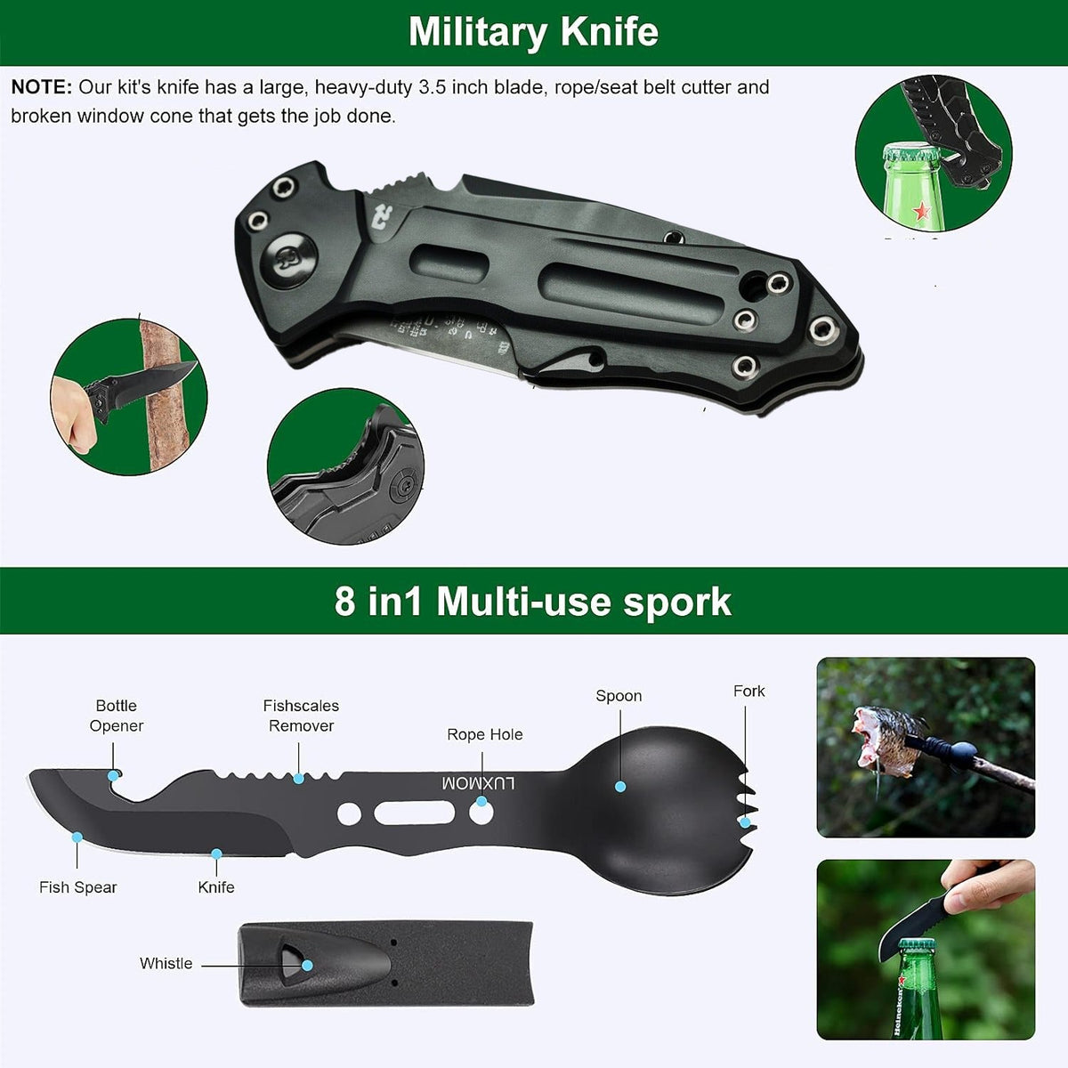 Survival Gear Kit for Outdoor Emergencies - Esilora