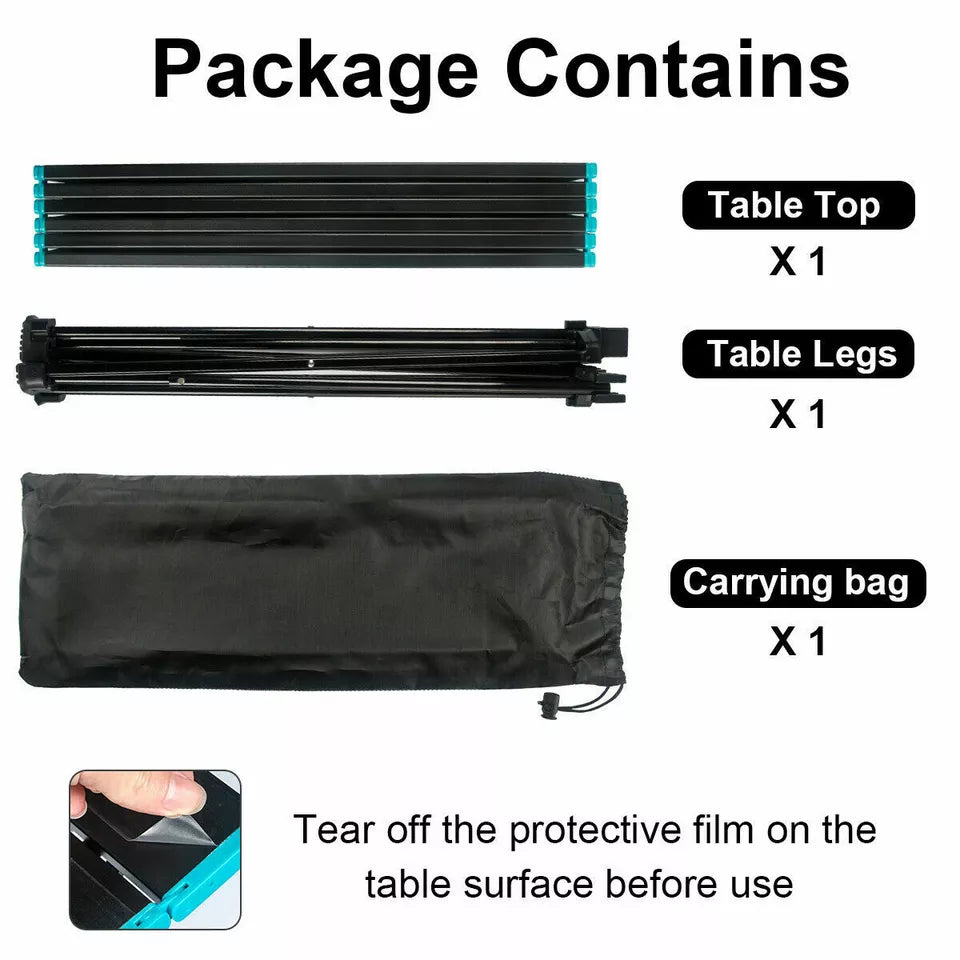 Portable Lightweight Camping Table - Folding Design for Outdoors - Esilora