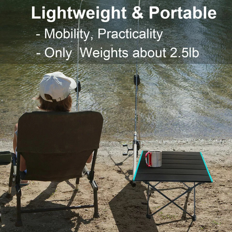 Portable Lightweight Camping Table - Folding Design for Outdoors - Esilora