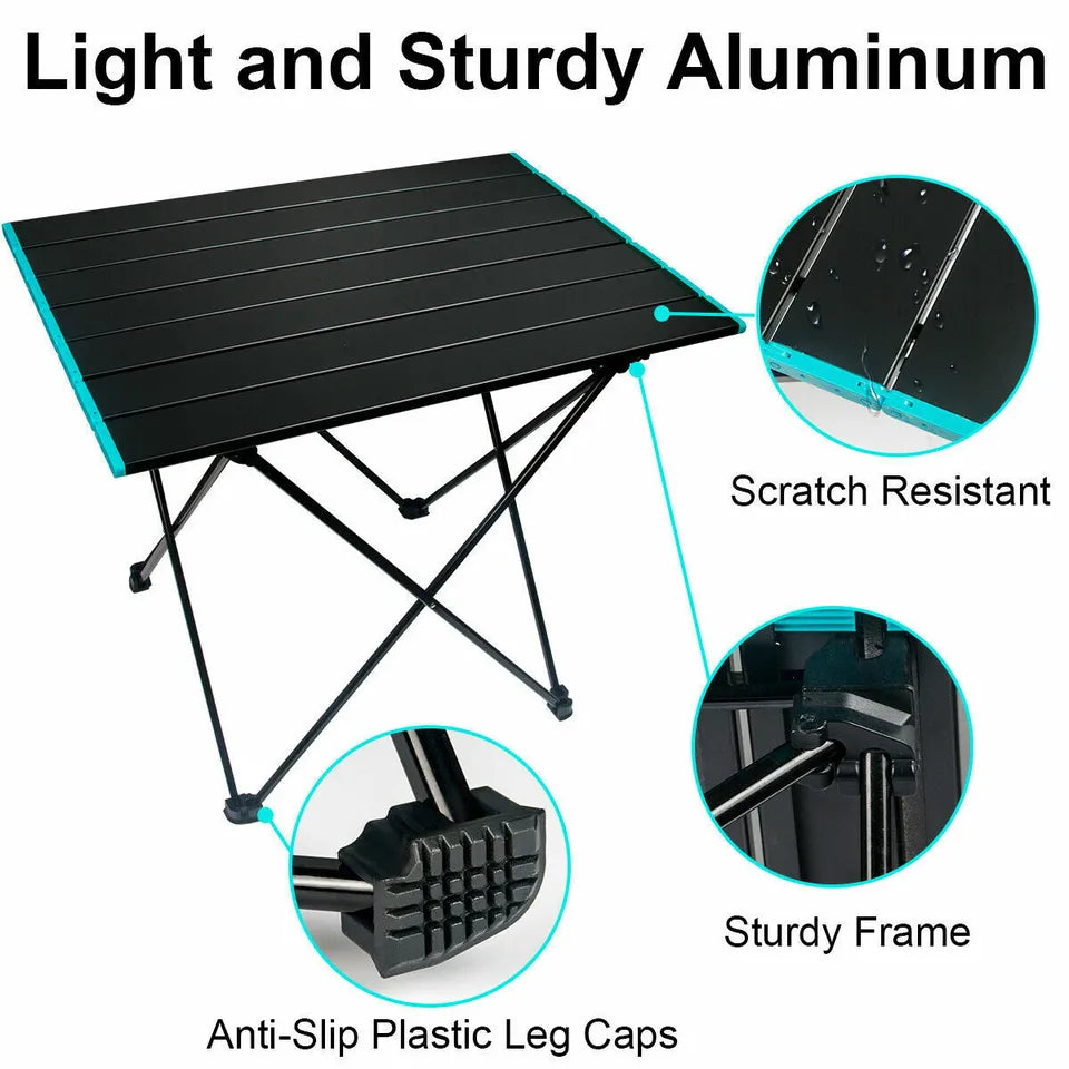 Portable Lightweight Camping Table - Folding Design for Outdoors - Esilora