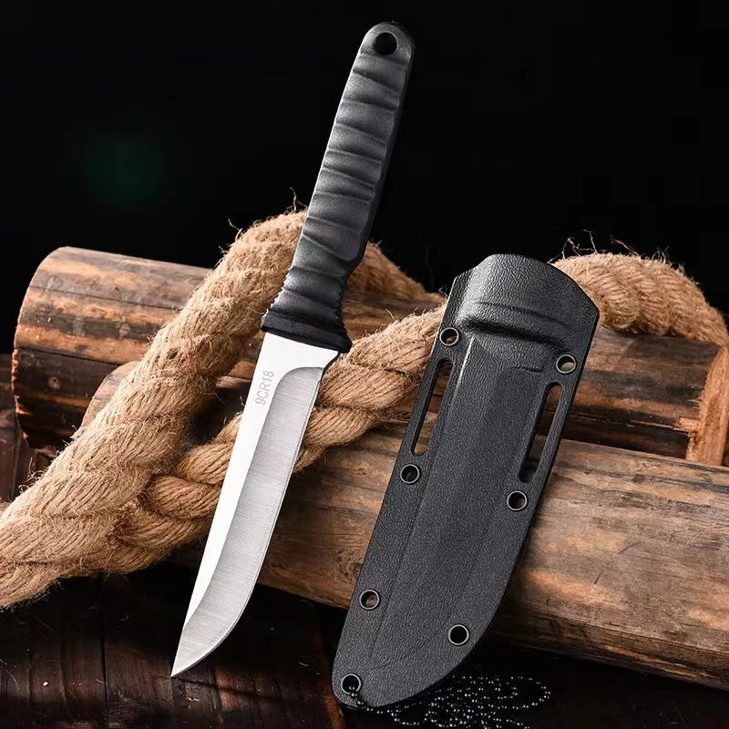 Survival Knife for Outdoor Use with Protective Sheath - Esilora