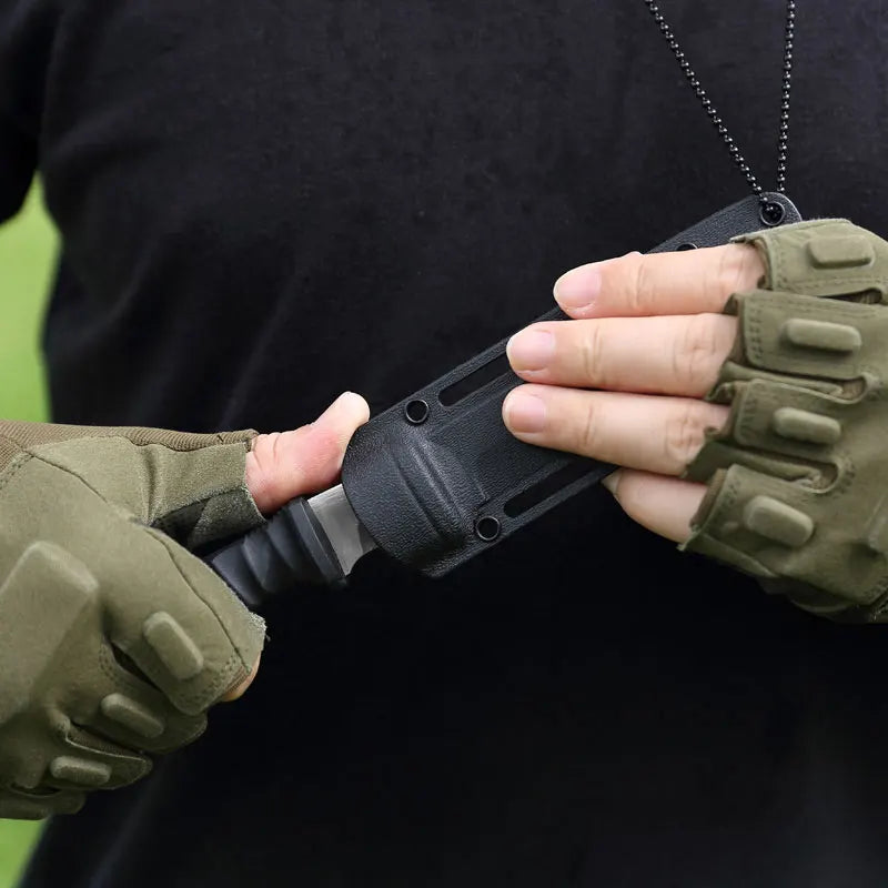 Survival Knife for Outdoor Use with Protective Sheath - Esilora
