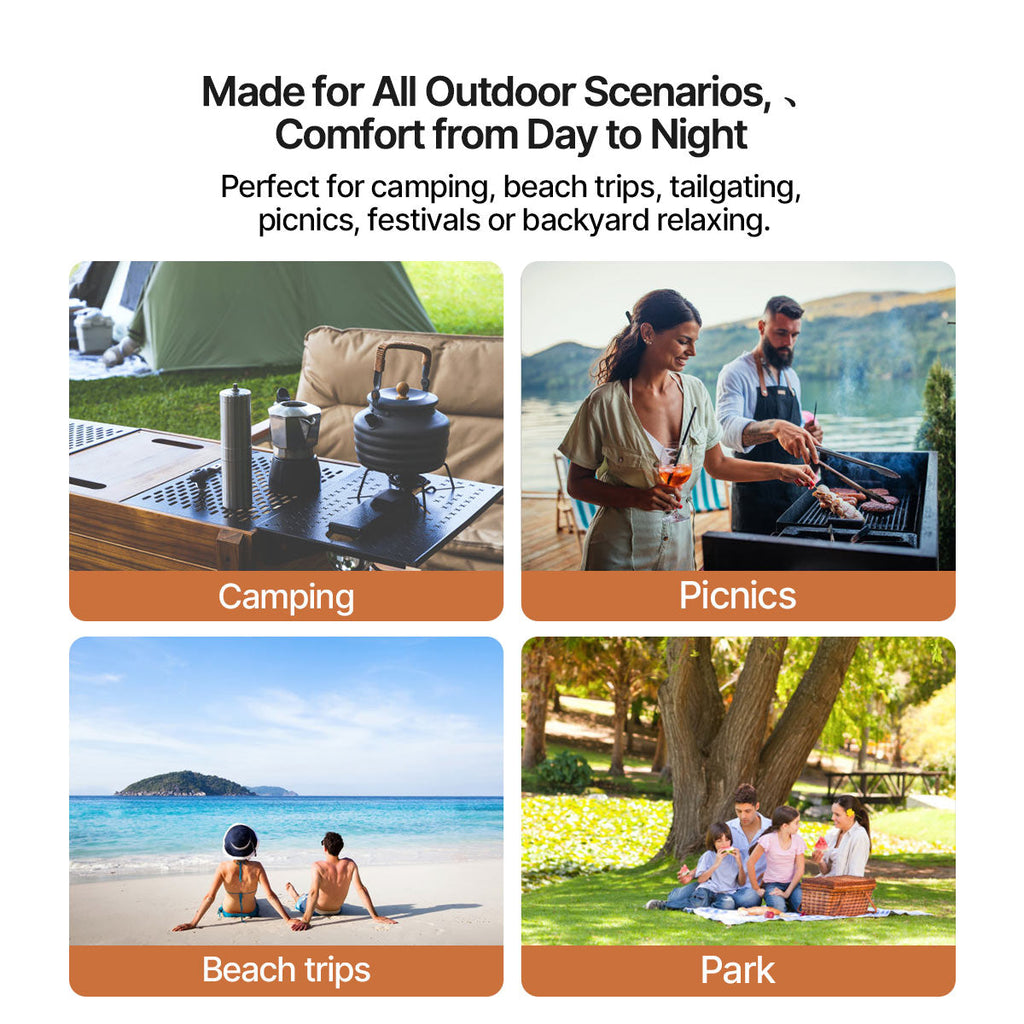 Portable Reclining Chair for Outdoor Use - Esilora