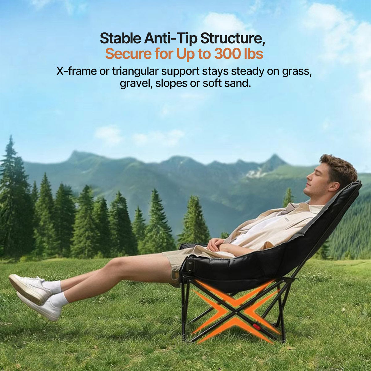 Portable Reclining Chair for Outdoor Use - Esilora