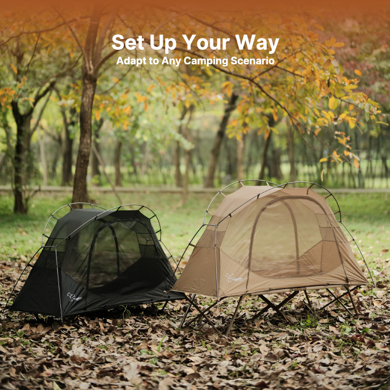 Solo Bivy Tent for Cot with Rain Cover - Esilora