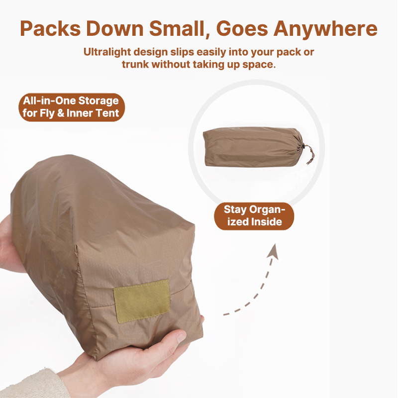 Solo Bivy Tent for Cot with Rain Cover - Esilora