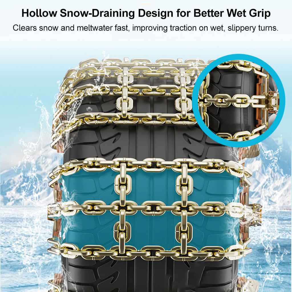 Conjunto de tração para neve - Correntes universais para pneus de automóvel com instalação fácil - Esilora