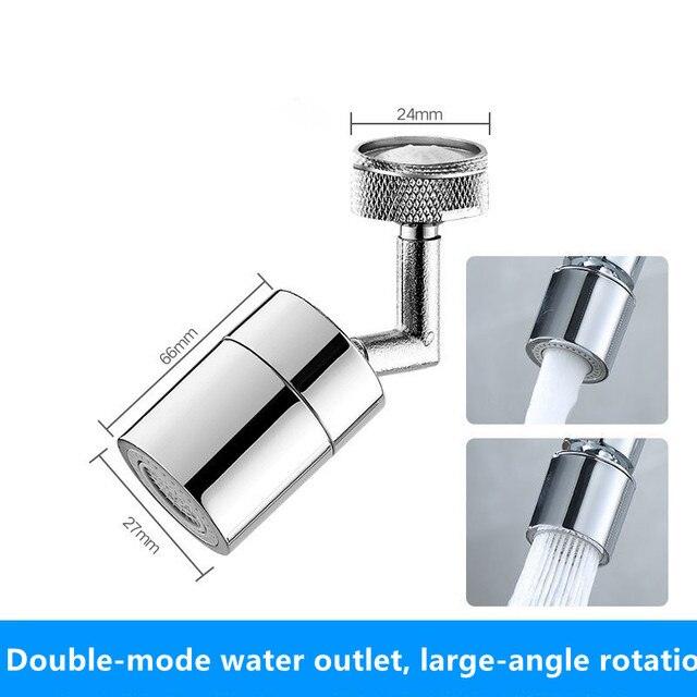 Aquavon FlexiTap Copper Faucet Adapter, 1080° Rotation, 2 Settings