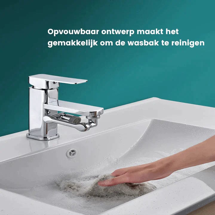 Adattatore per rubinetto in rame Aquavon FlexiTap, rotazione a 1080°, 2 modalità
