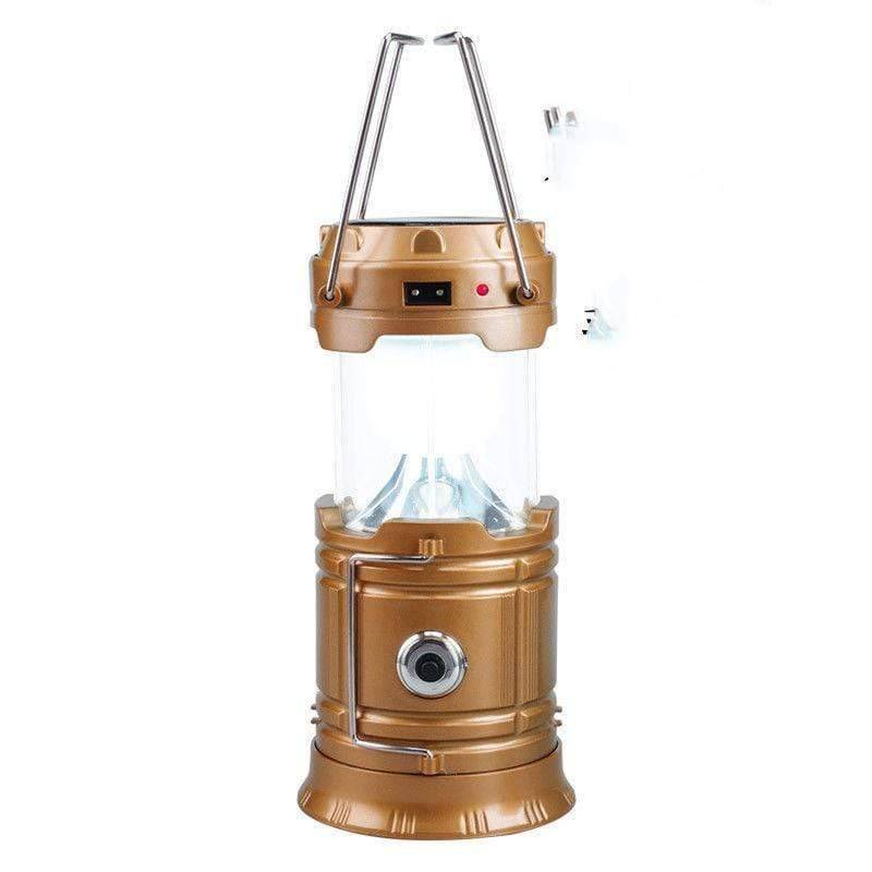 Solar-Powered Camping Lantern with Fan – USB Rechargeable - Esilora