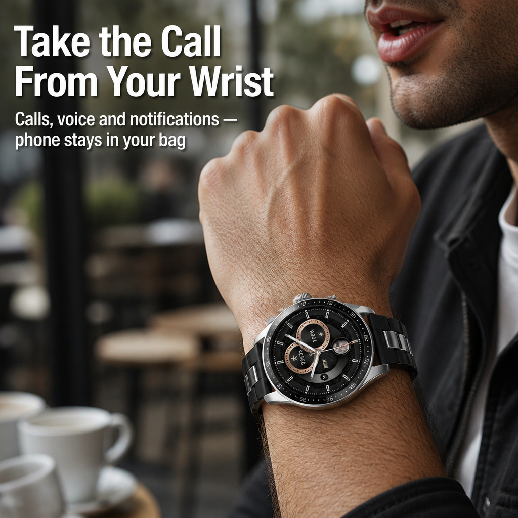 PulseSense — Take Calls, Track Workouts & Go a Full Week Per Charge - Esilora