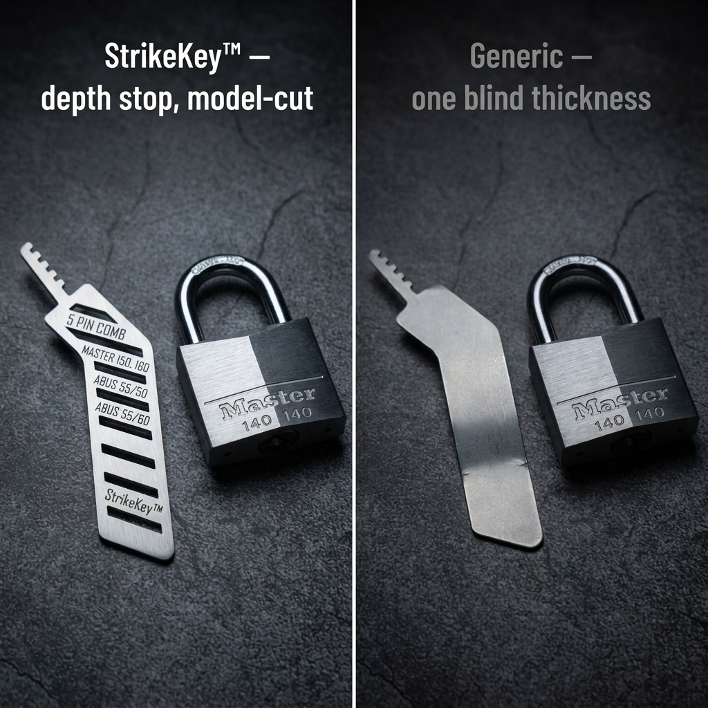 StrikeKey — Seat the Comb, Set Every Pin, and Pop the Shackle in Seconds - Esilora