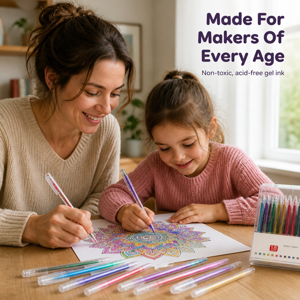 Prismara — Write & Color in Sequin-Bright Shades That Never Smear or Skip - Esilora