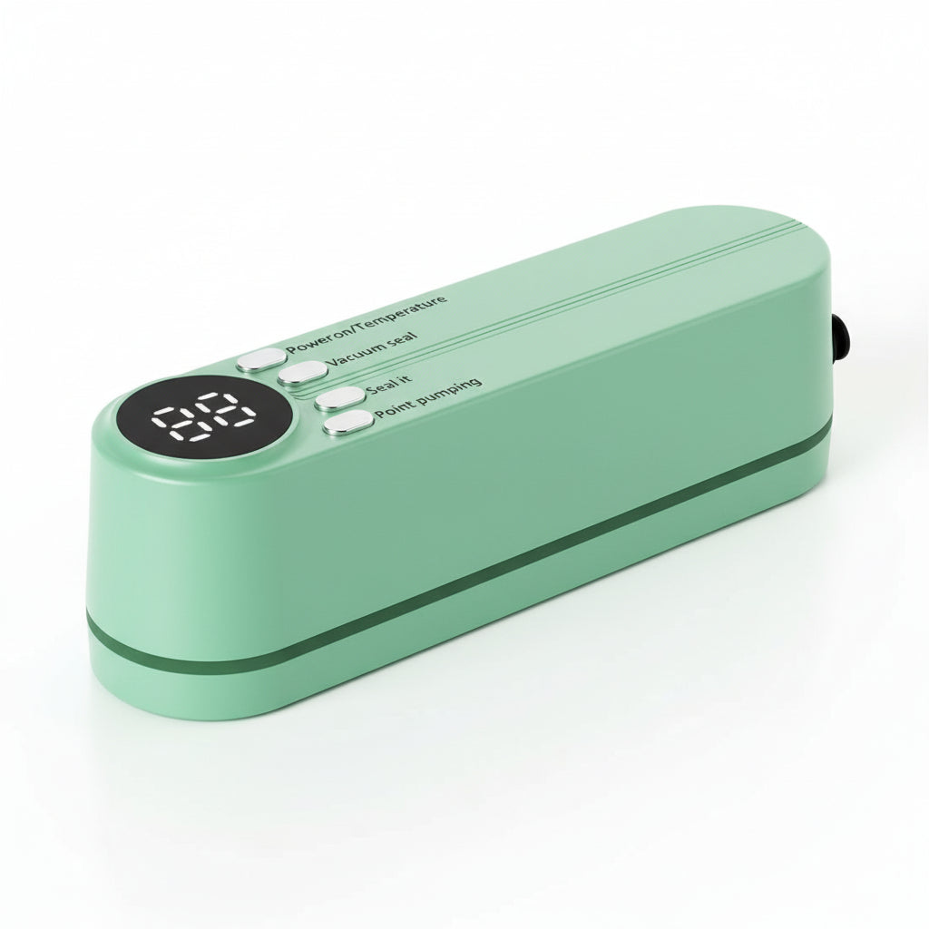 Compacte mini-vacuümsealer — digitaal bedieningspaneel, draagbaar ontwerp