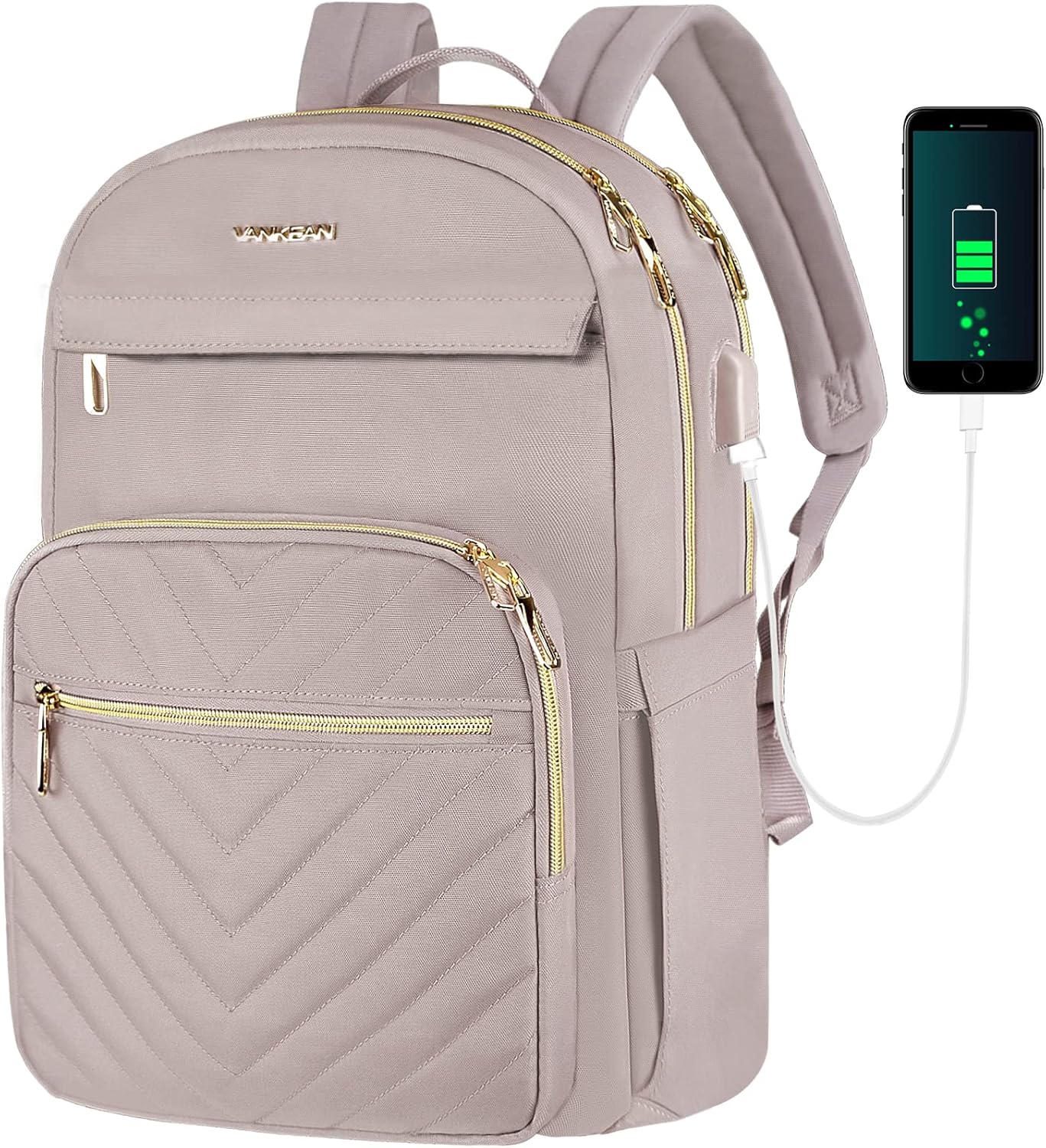 Slim Waterproof Backpack with USB Port for 15.6" Laptops – BreezePack - Esilora