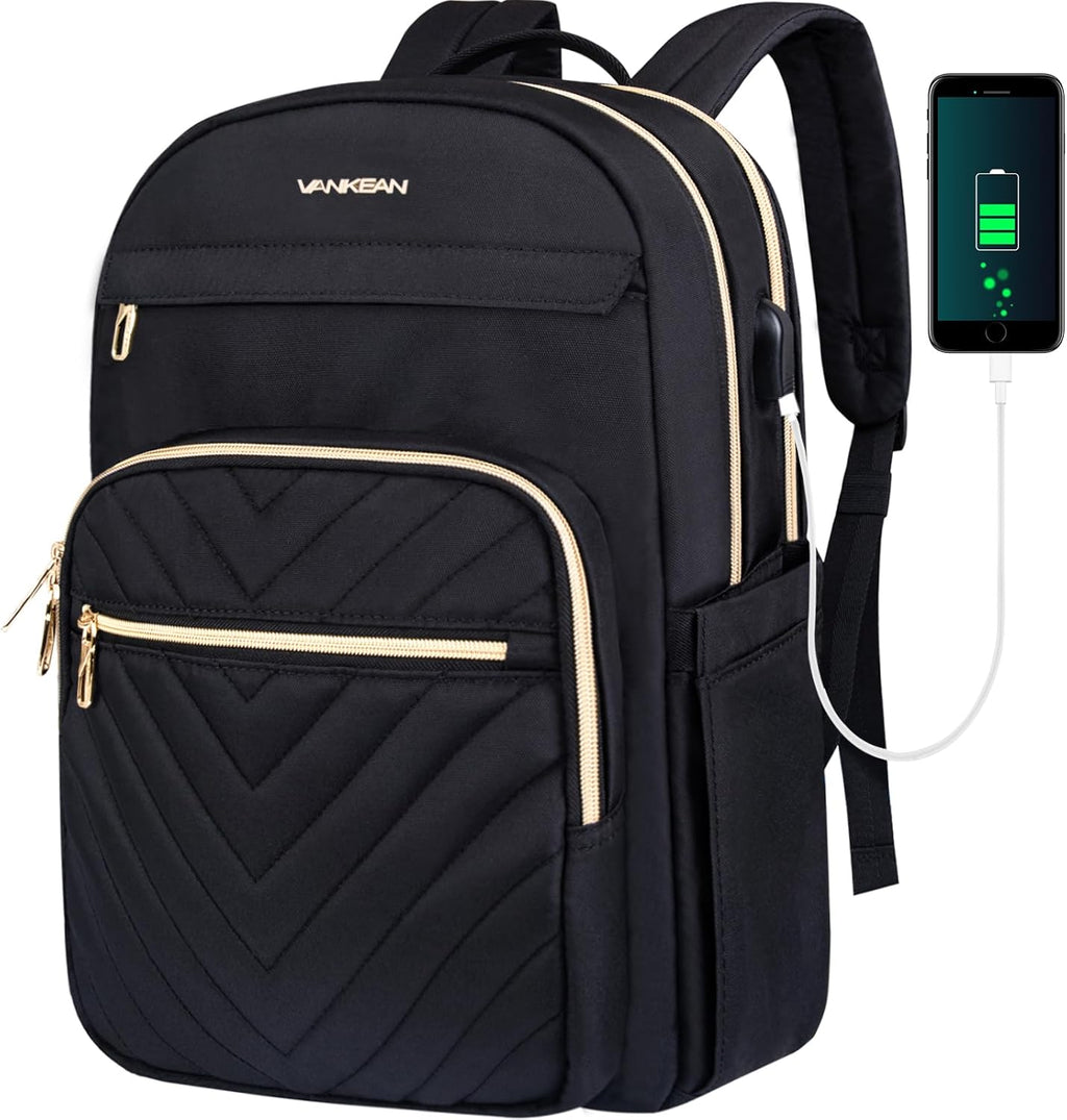 Slim Waterproof Backpack with USB Port for 15.6" Laptops – BreezePack - Esilora