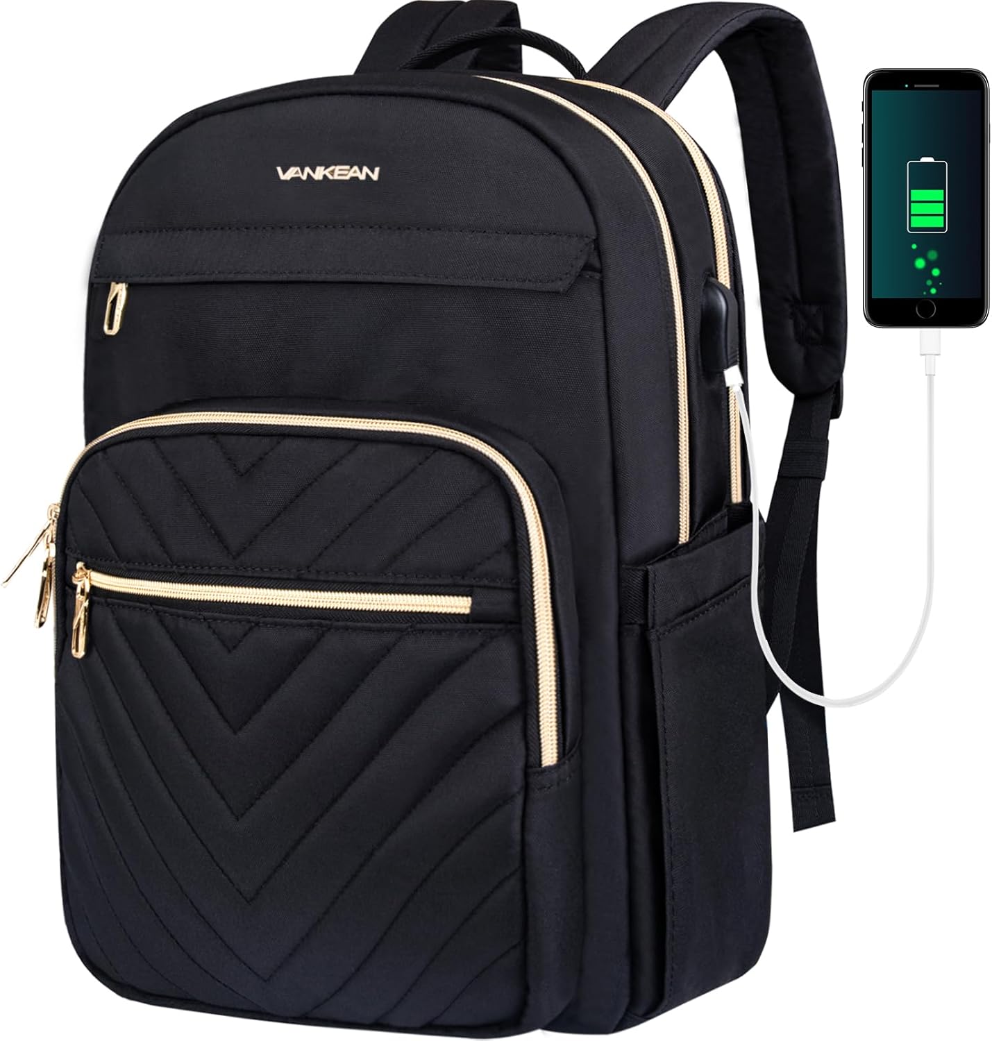 Slim Waterproof Backpack with USB Port for 15.6" Laptops – BreezePack - Esilora