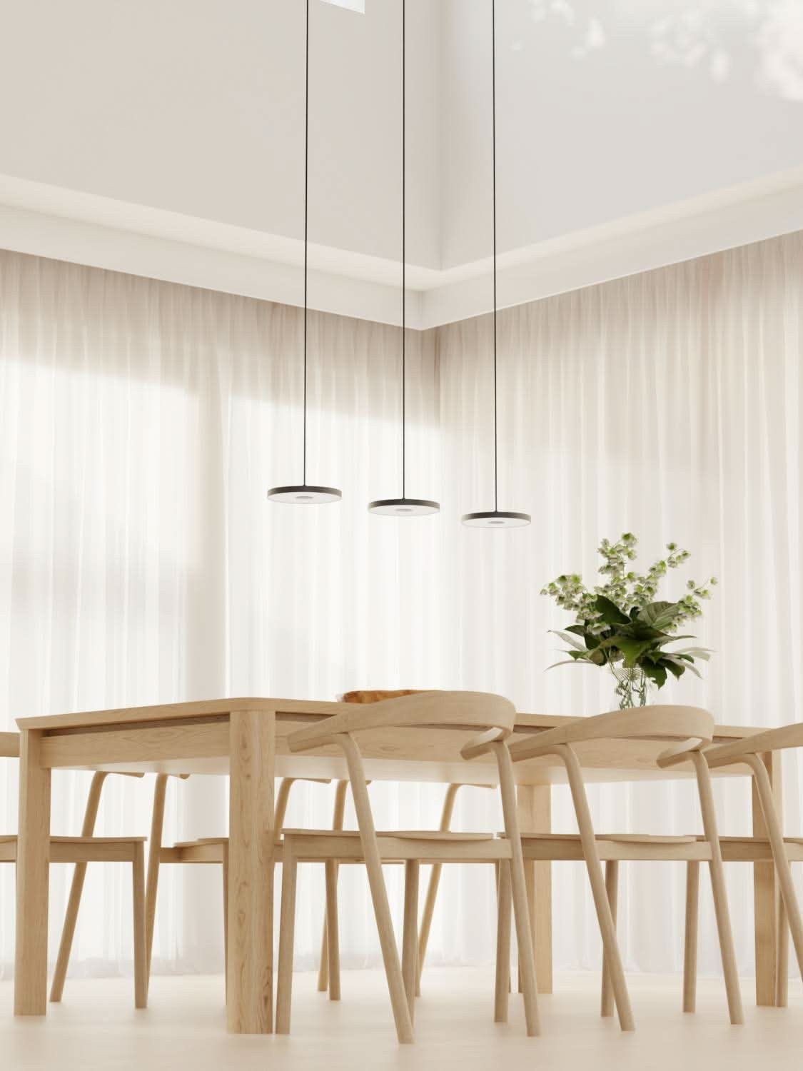 Minimalistische Mehrkopf-Pendelleuchte – Rundes Design für Küche | Esilora