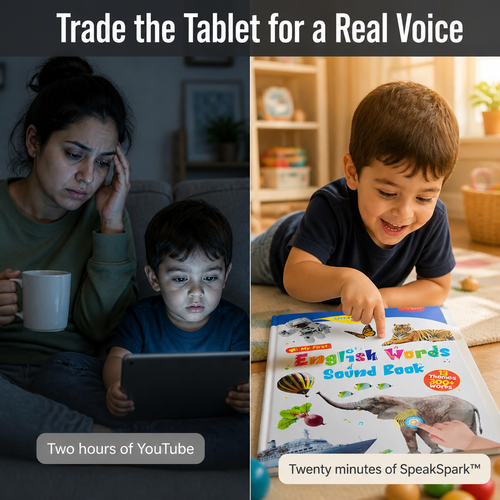 SpeakSpark — Swap Screen Time for 300+ English Words Kids Tap and Repeat - Esilora