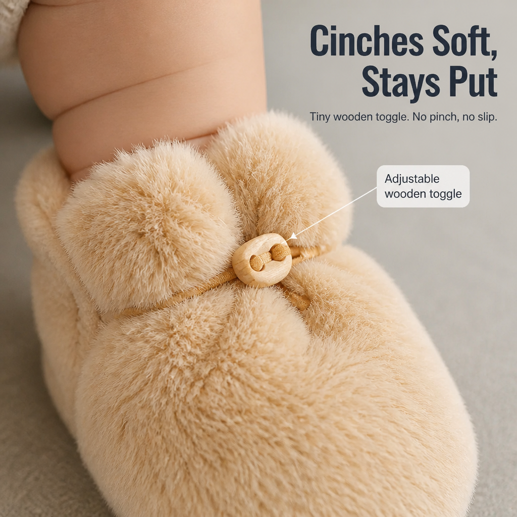 TinyTreadz — Cozy Up Tiny Feet With Plush Booties That Actually Stay On - Esilora