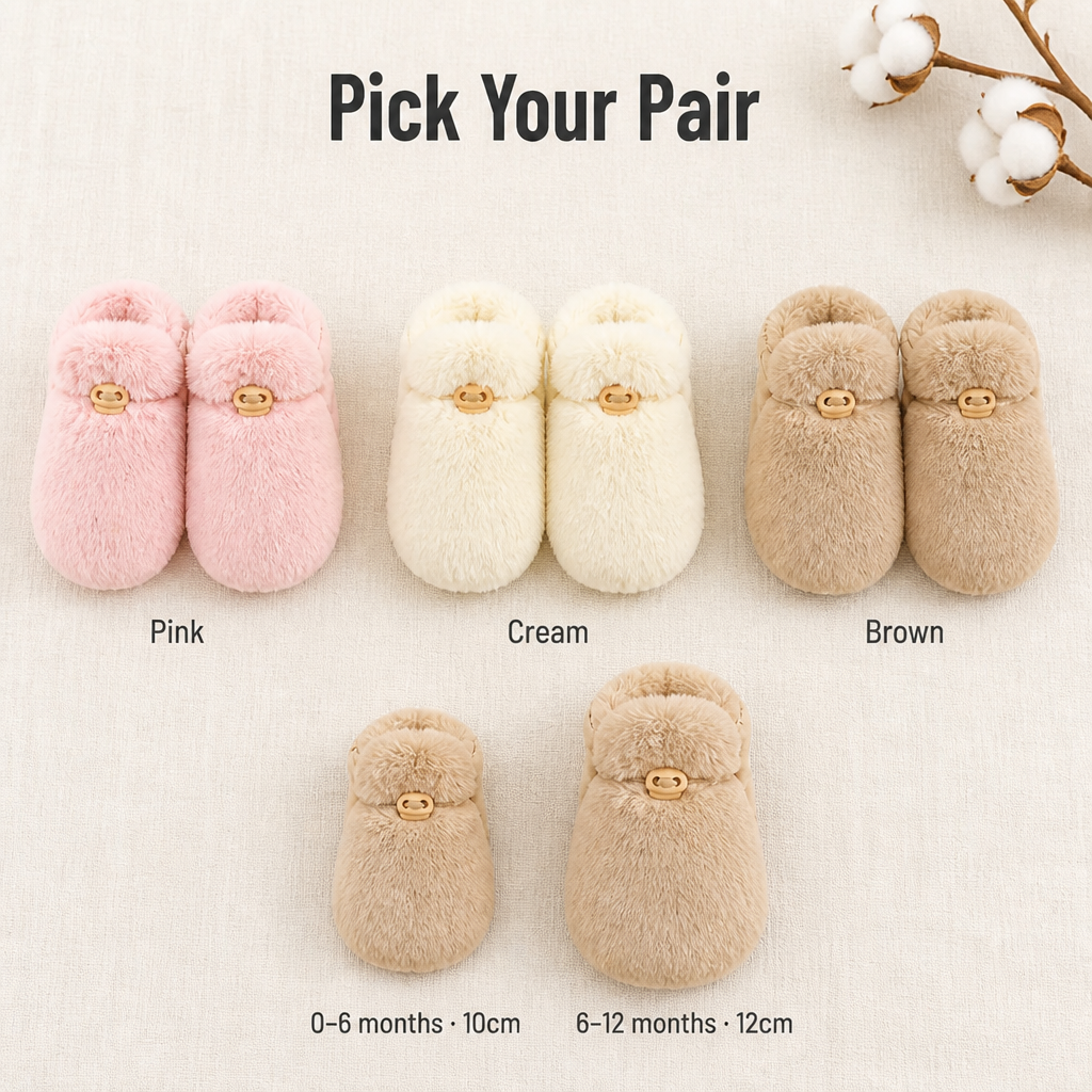 TinyTreadz — Cozy Up Tiny Feet With Plush Booties That Actually Stay On - Esilora