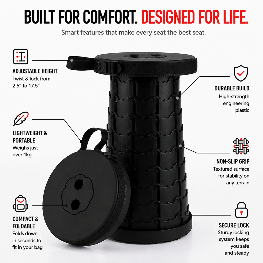StrideSeat — Comfort solidissimo che si muove con te ovunque tu vada - Esilora
