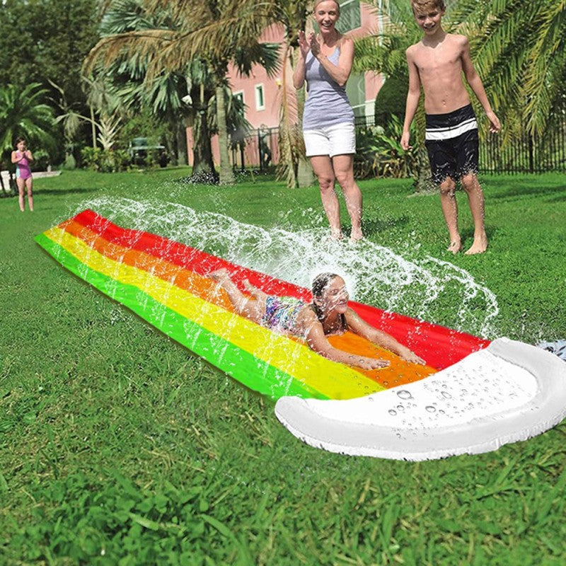 AquaGlide 480 cm Rainbow Water Slide — Summer Water Jets
