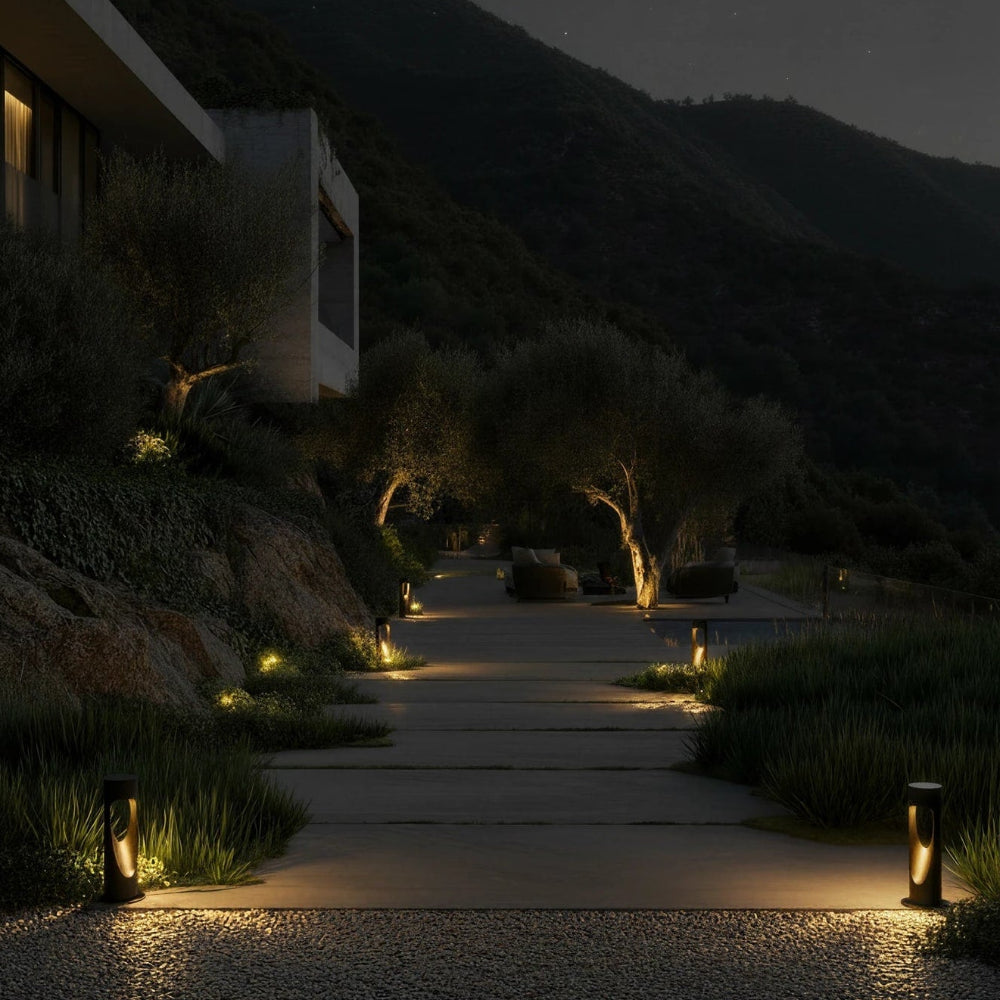 Energy-Saving Path Light — Warm Glow, Modern Outdoor Design