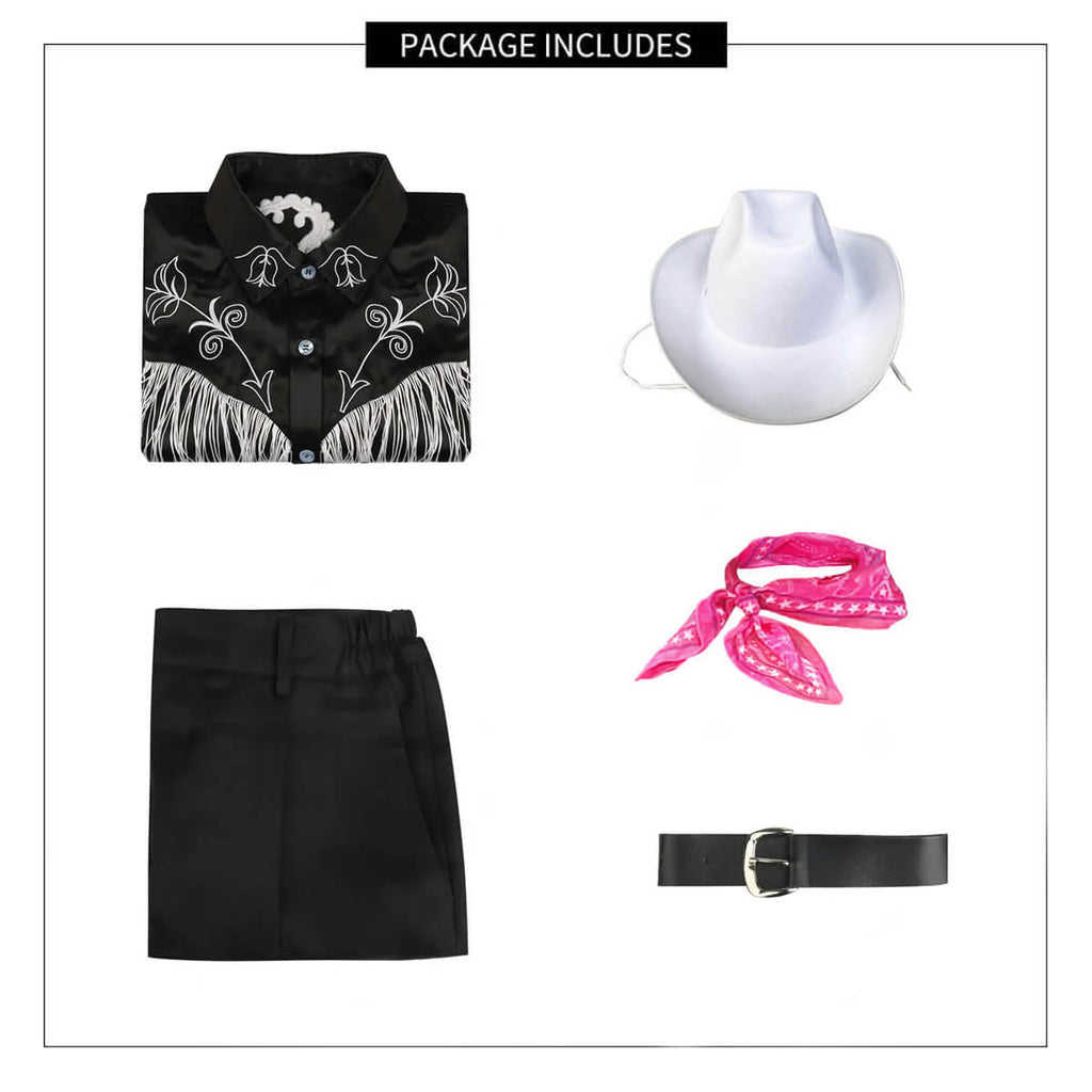 Costume de Halloween pentru cupluri în stil western — set asortat din poliester