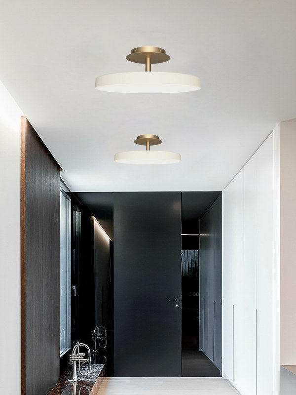 Round Flush Ceiling Lamp — Nordic Minimalist Light for Bedroom & Living | Esilora