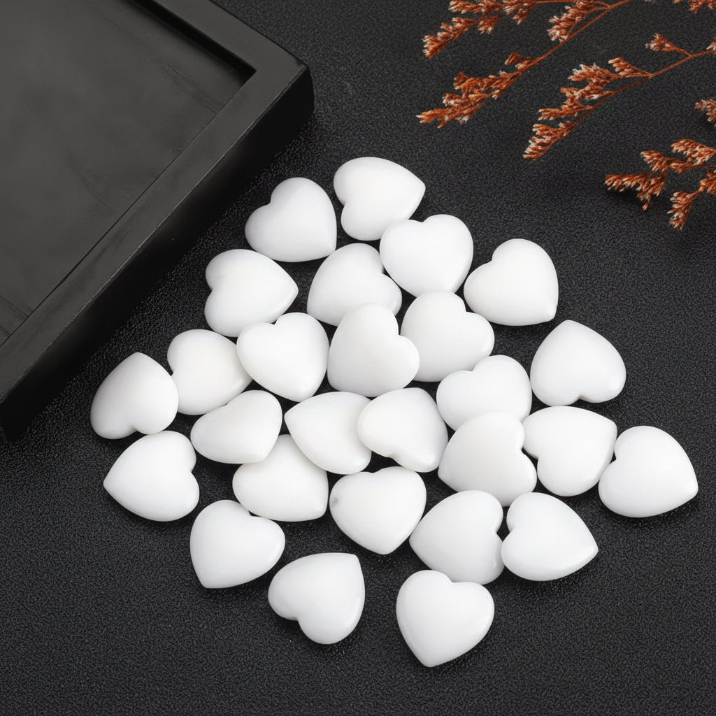 Mother's Day Heart Crystal Stone Set — Multicolored Smooth Ornaments