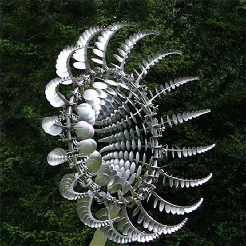 Espiral de viento de metal para jardín y exterior, decoración resistente al óxido - Esilora