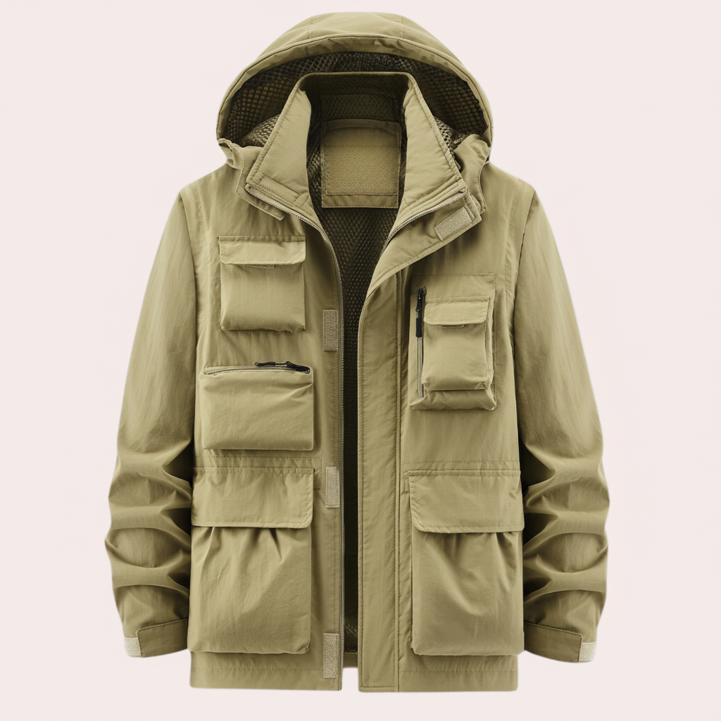 Casaco de inverno de corte regular para homem — com isolamento e corta-vento