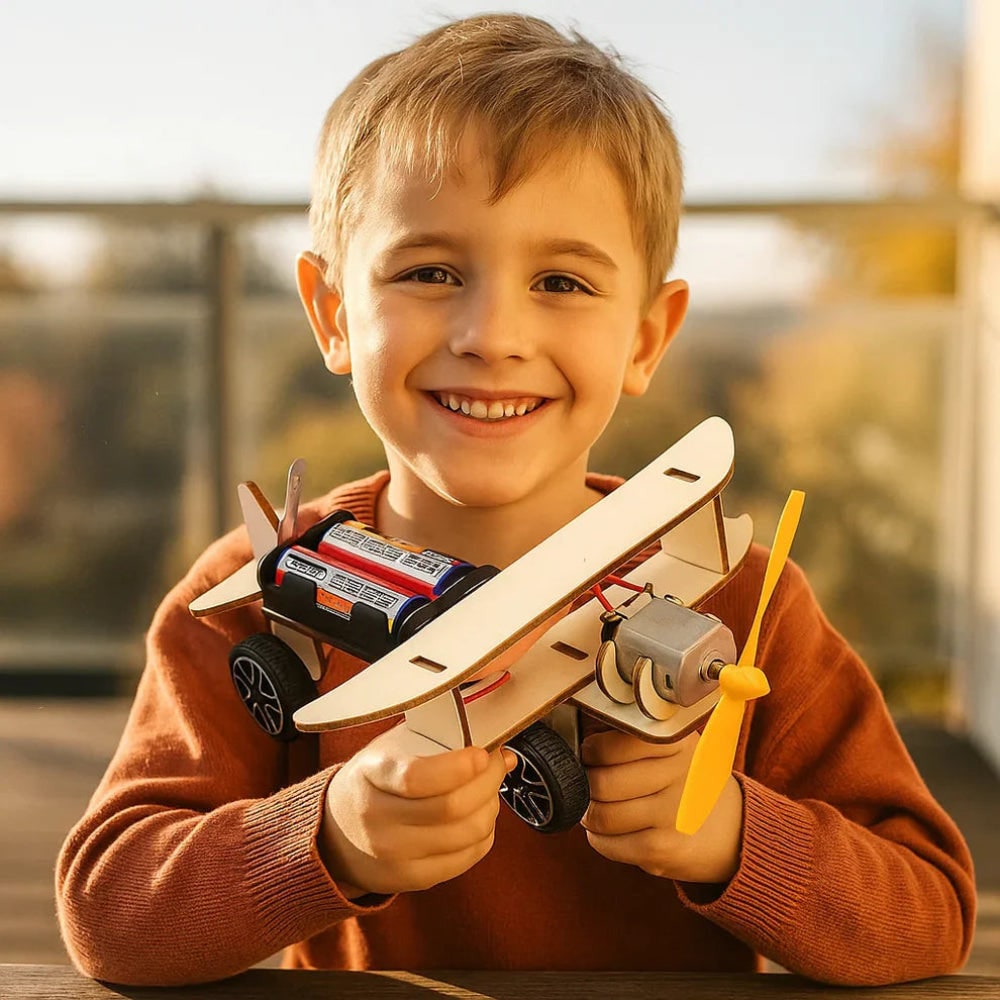 Houten STEM-bouwpakket — interactief technisch model