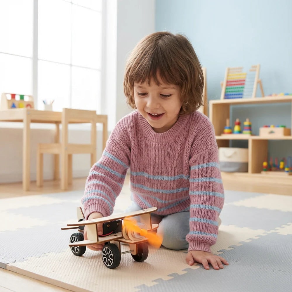 Houten STEM-bouwpakket — interactief technisch model