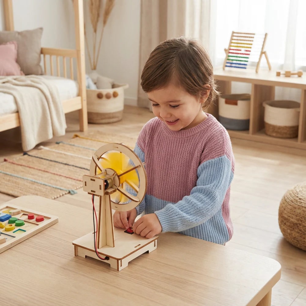 Houten STEM-bouwpakket — interactief technisch model