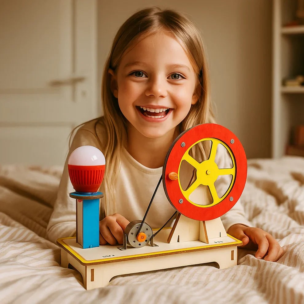 Houten STEM-bouwpakket — interactief technisch model