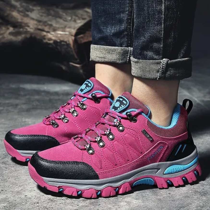 Calçado de trail para caminhadas femininas – Calçado confortável para o exterior - Esilora