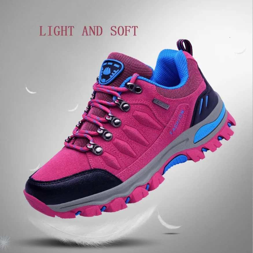 Calçado de trail para caminhadas femininas – Calçado confortável para o exterior - Esilora