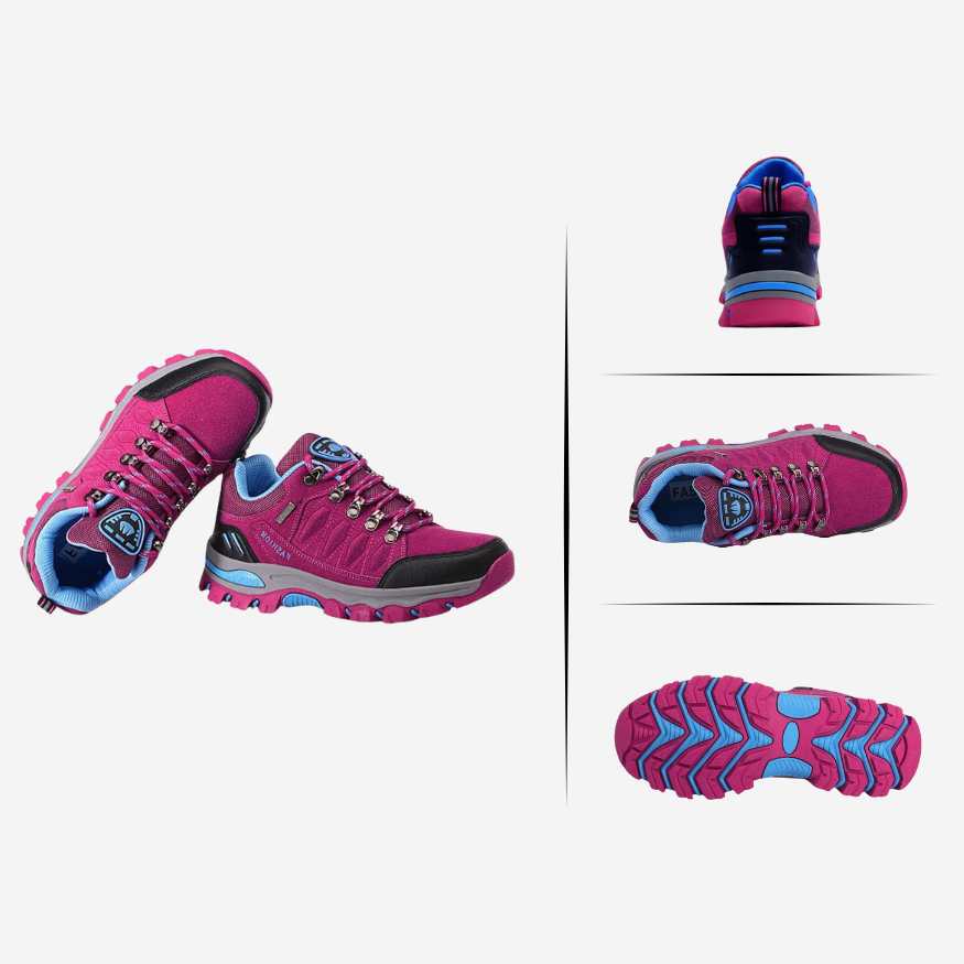 Calçado de trail para caminhadas femininas – Calçado confortável para o exterior - Esilora