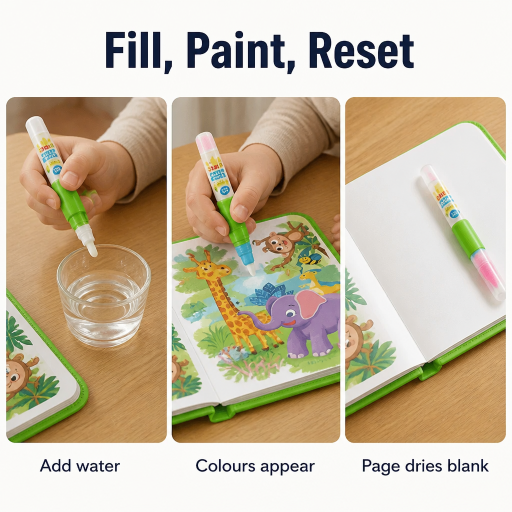 SplashCraft — Ofereça às crianças horas de pintura tranquila sem uma única nódoa - Esilora