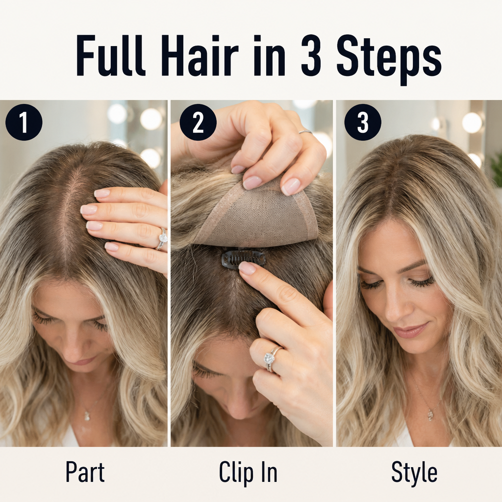 SilqueVeil — Cover Thinning Hair With a Part That Looks Like Real Scalp - Esilora