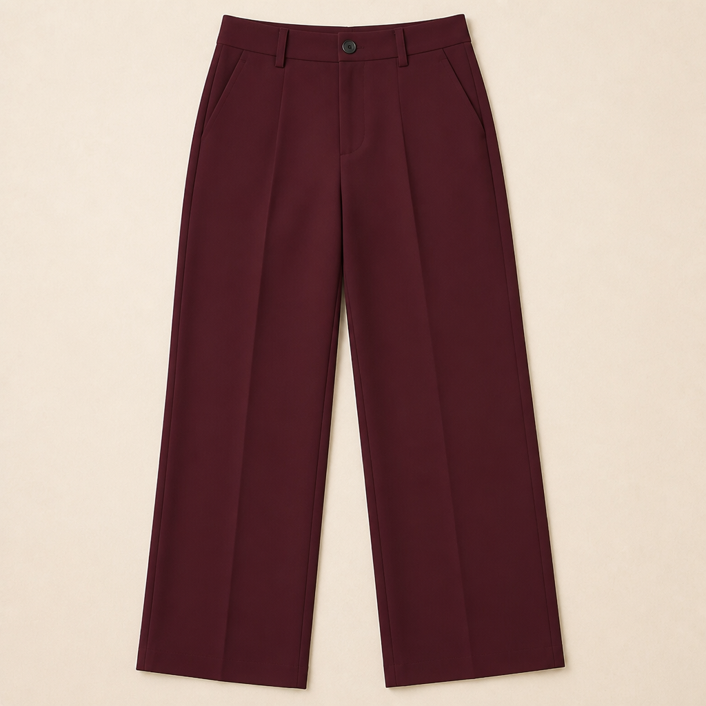 SilhouetteRx – Tailored High-Waist Wide-Leg Trousers with Front Pleat - Esilora