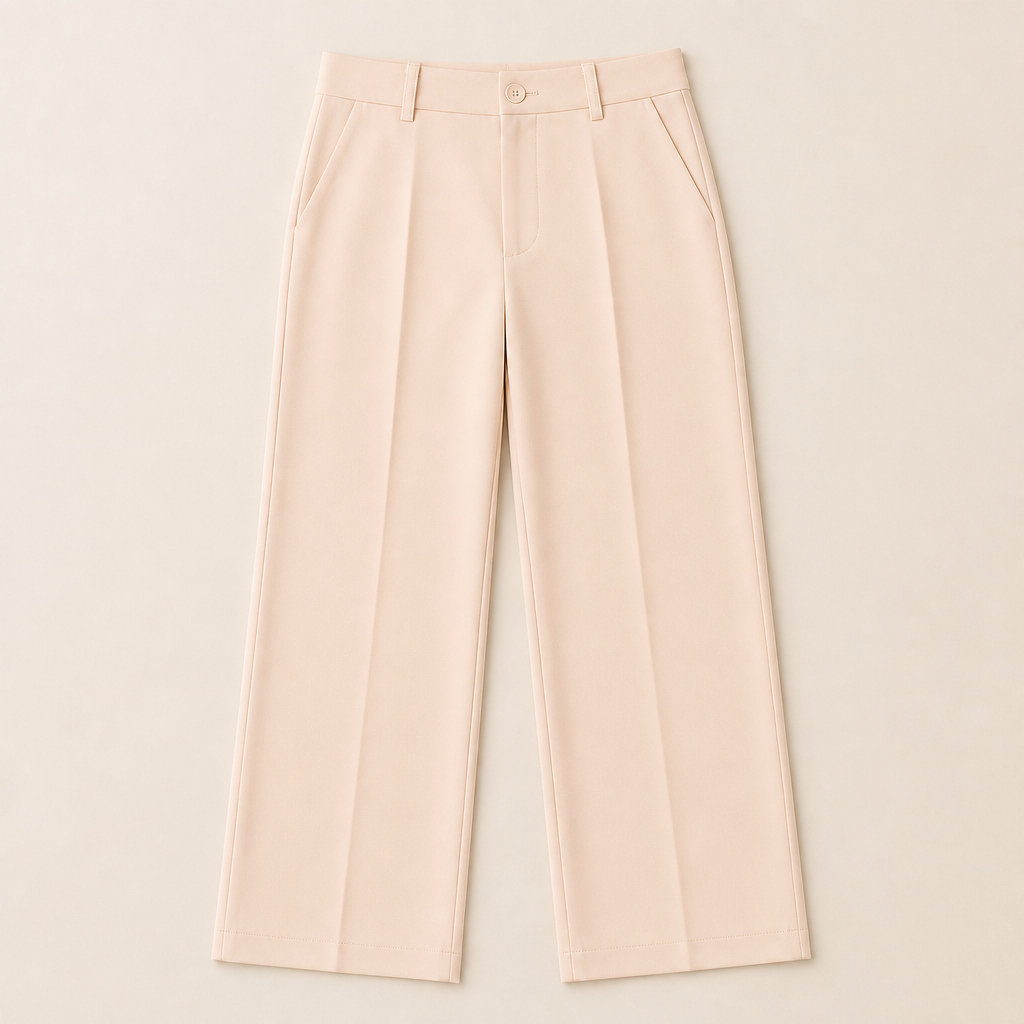 SilhouetteRx – Tailored High-Waist Wide-Leg Trousers with Front Pleat - Esilora