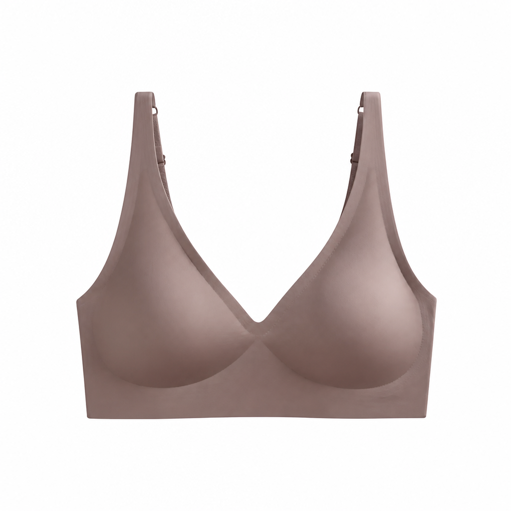 SilkenEase – Invisible Wire-Free V-Neck Comfort Bra - Esilora