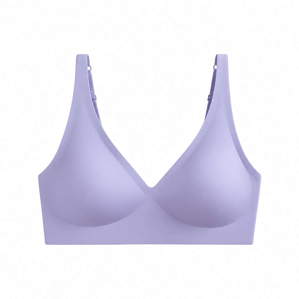 SilkenEase – Invisible Wire-Free V-Neck Comfort Bra - Esilora