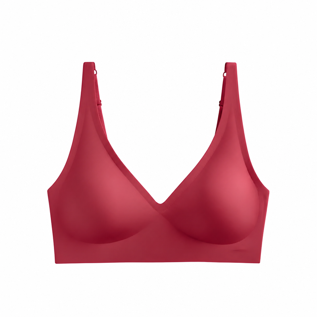 SilkenEase – Invisible Wire-Free V-Neck Comfort Bra - Esilora