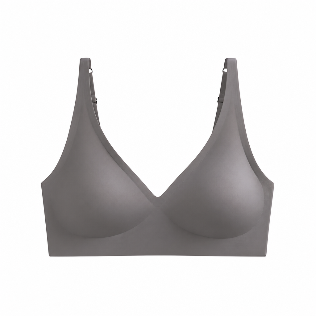 SilkenEase – Invisible Wire-Free V-Neck Comfort Bra - Esilora